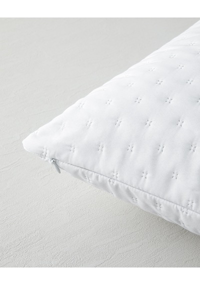 Nova Kapitoneli Sıvı Geçirmez 2'li Alez Yastık Kılıfı 50x70 Cm Beyaz