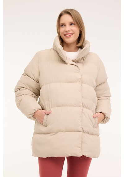 Kinetix Wl Threadbone 3 4pr Bej Kadın Uzun Kaban Bej