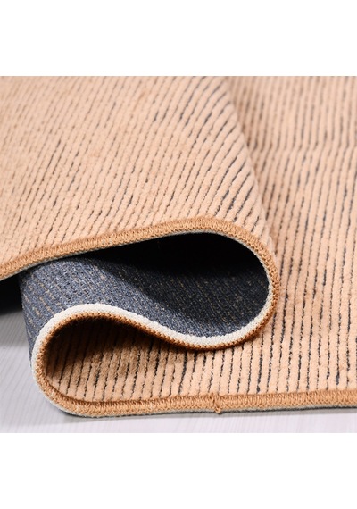 Çam Halı Crea Decolux Azade 8203 Hardal Özel Kaymaz Tabanlı Pamuk Dokuma Kilim