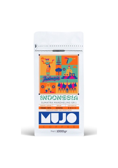 Indonesia Sumatra Mandheling Gr.1 Çekirdek Kahve-1000gr-kağıt Filtre Kağıt Filtre