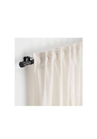Ikea Bekräfta Perde Çubuğu Seti , Siyah, 120-210 Cm 28 Mm
