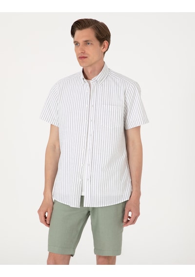 Pierre Cardin Erkek Haki Gömlek Kısa Kollu 50307082-vr027 Haki