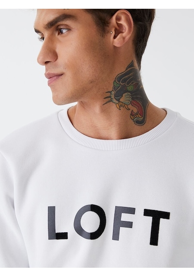 LOFT Regular Fit Erkek Sweatshirt Lf2028819 Q1.v1 Beyaz