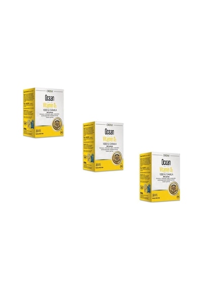 Ocean Vitamin D3 1000 Iu Damla 50 Ml 3 Kutu