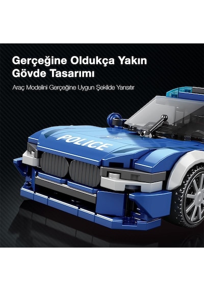 Reobrix Police Car Bmw 667 Brick Yapım Seti