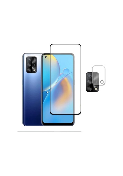 Oppo A74 4g Uyumlu Kamera Lens Koruma Koruyucu Cam + Tam Kaplayan Ekran Cam