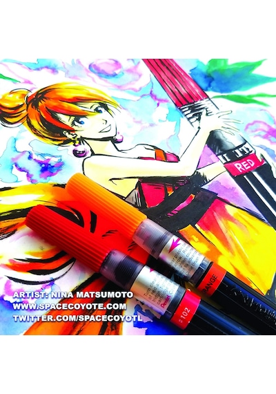 Pentel Arts Colour Brush Fırça Uçlu Boya Kalemi - Mor Xgfl-150x