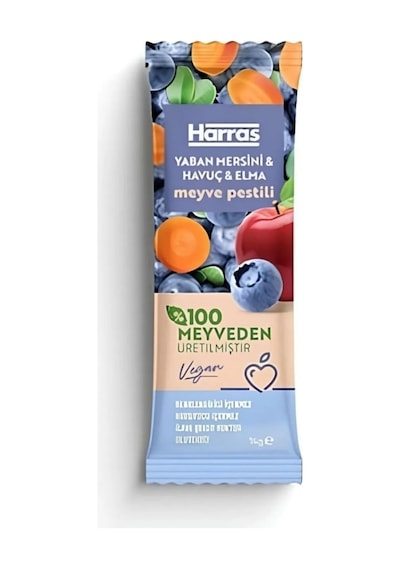 Vegan Yaban Mersinli Meyve Pestili X 10