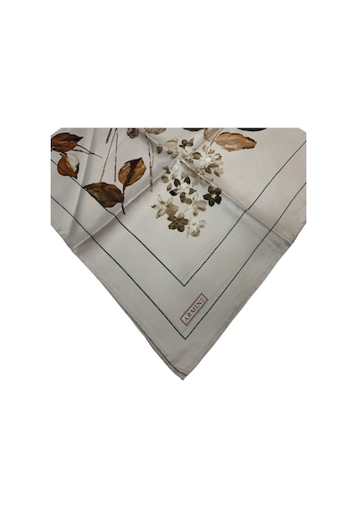 Armine İpek Eşarp Nostalji - 8128-02 Krem Twill Krem