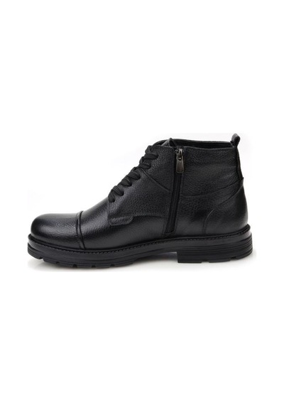 Pierre Cardin 90-430 Erkek Hakiki Deri Casual Bot Siyah