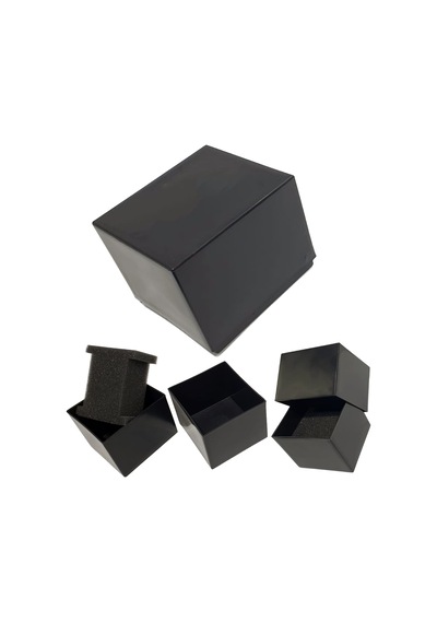 Hanno Telkari Siyah Plastik Geçmeli Kutu 9,5mm X 8,5mm X 7,5mm 401402216 - Variantname1: Siyah 1 Sıra Altın