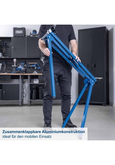 5907107900 Çalışma Alanı/çalışma Masası 5550, Ergonomik Yükseklikte Çalışma, Kolay Taşıma İçin Kompakt Hafif Yapı, Sağlam Yan Uzatma, 150 Kg'a Kadar, Gümüş/mavi