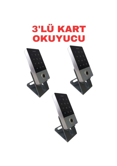 Sr-212 Mf Parmak İzi Kart Okuyucu 13.56 Mhz Dokunmatik Şifreli Biyometrik Geçiş Kontrol Sistemi 10000 Kullanıcı 3 Adet