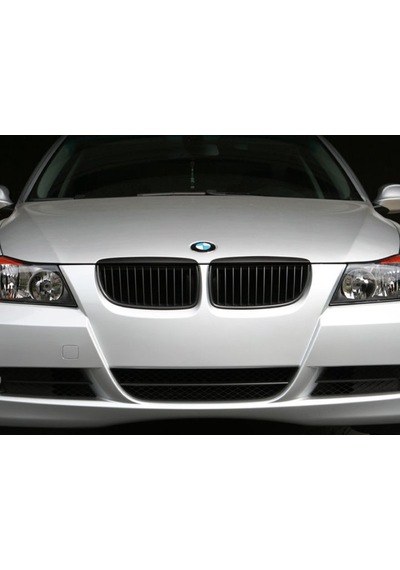 Bmw E90 Böbrek M Technic Tek Çizgi Mat Siyah 2006-2009