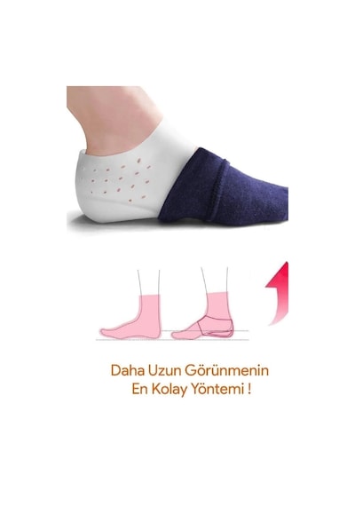 Hava Yastıklı Tam Boy Tabanlık Gizli Topuk Uzatıcı 5 Cm
