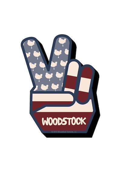 Aquarius Woodstock Peace Chunky Magnet