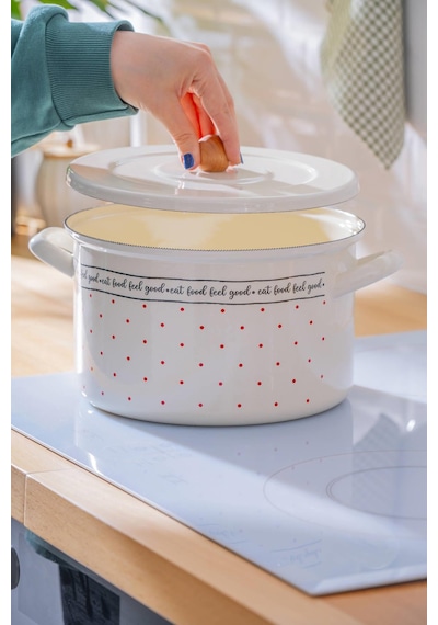 Acar Feel Good Emaye Derin Tencere - 22 Cm