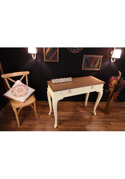 Wooding 120 Cm Çekmeceli Masif Krem Naturel Dresuar (548588647) Krem
