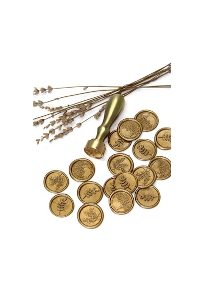 Mühürcüm Kişiye Özel Pirinç Sap Ve Pirinç Kafa Mum Mühür Damgası 2.5 Cm Mhk100ps