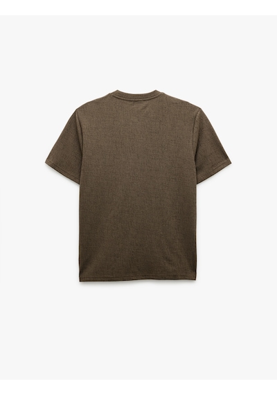 Koton Kısa Kollu Pamuklu Regular Fit Bisiklet Yaka Tişört Kahverengi 5sam10004hk Kahve Koton Kısa Kollu Pamuklu Regular Fit Bisiklet Yaka Tişört Kahverengi 5sam10004hk Kahve