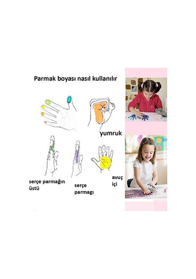 Parmak Boyası 6 Renk 1 Paket Südor 6 Lı Parmak Boyası 1 Paket