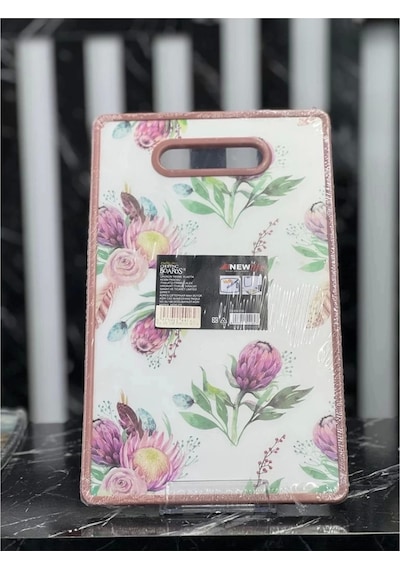 Newlife 130d Model Plastik Desenli Kesim Tahtası Çok Renkli