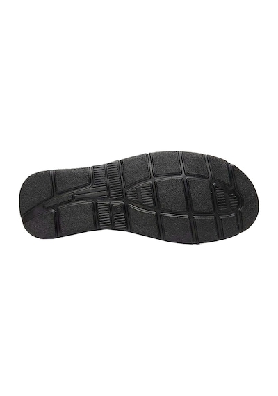 Moda Ayakkabı 0453 Siyah Deri Erkek Sandalet