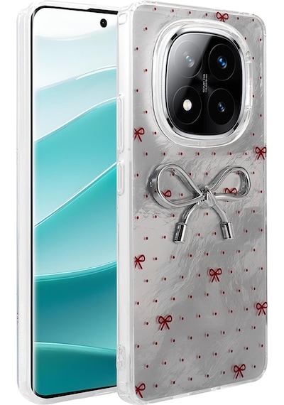 Xiaomi Redmi Note 14 Pro 4g Kılıf Kamera Korumalı Figürlü Zore Ponti Silikon Kapak Açık Mavi