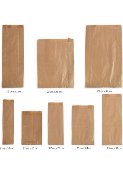 Kraft Baget Ekmek Fırın Kese Kağıdı Orta Boy 3'lü 0.63 KG 15 x 33 CM