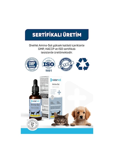 Onevet Yavru Kedi ve Köpekler İçin Gelişim Destekleyici Amino-Sol Damla 50 Ml