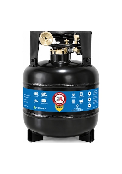 15 Litre Euro Karavan Lpg Tankı Siyah