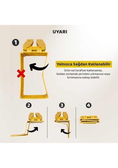Katlanabilir Lazımlık, Portatif Seyahat Tipi Taşınabilir Çocuk Tuvaleti, 327 G, Sarı Çok renkli