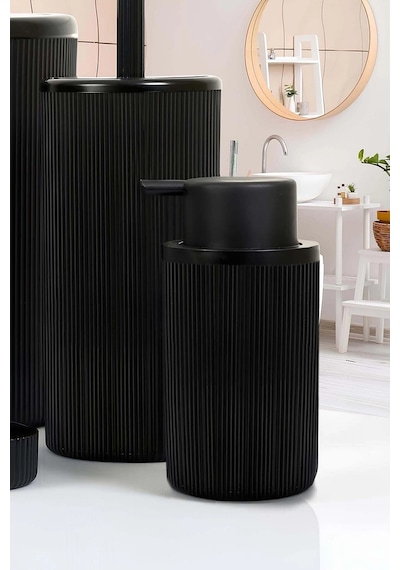 Siyah 5'li Banyo Takımı Banyo Dekorasyonu Için Beşli Set Banyo Aksesuar Ve Düzenleyicileri