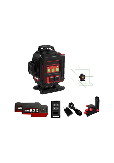 Attlas Atll4d-502c 4x360 Yeşil Lazer Hizalama Cihazı 2x5,2 Ah Akülü - A106080