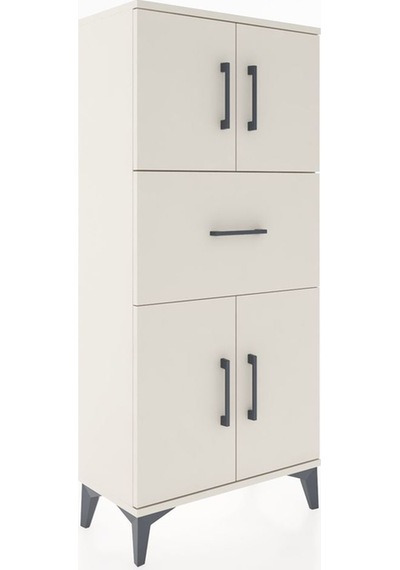 Hyperion Dolap Tek Raflı Tek Çekmeceli 4 Kapaklı 60x44x134 Ay... Aytaşı