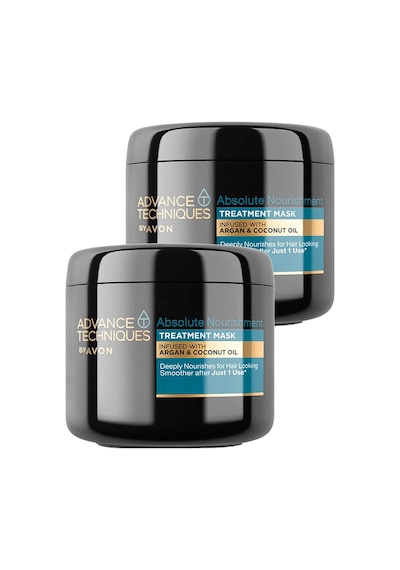 Avon Advance Techniques Argan & Hindistan Cevizi Yağı İçeren Saç Maskesi 2 x 375 ML