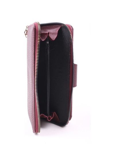 Galb Leather Büyük Boy 2 Fermuarlı Bozuk Para Bölmeli Kağıt Para Bölmeli 6 Kart Bölmeli Kadın Cüzdan 19x10 Cm Bordo