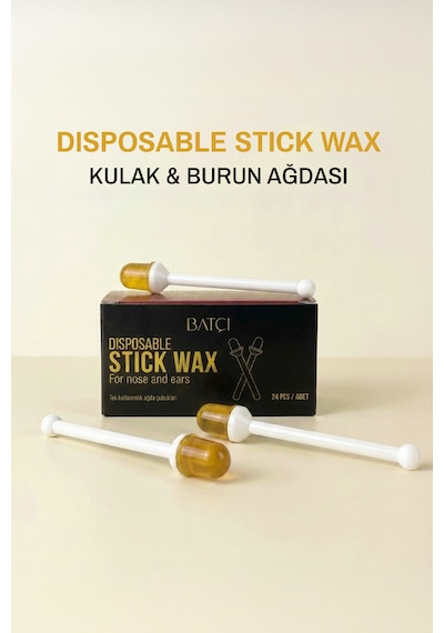 Tek Kullanımlık Kulak Ve Burun Ağdası Çubuğu 24 Adet