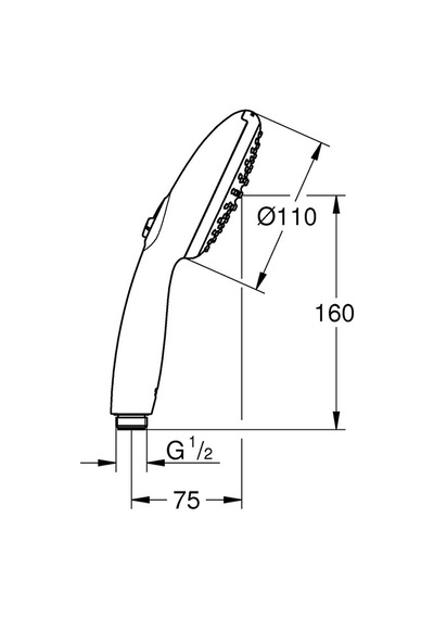 Grohe Vitalio Start 110 2f El Duşu Gri