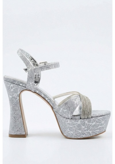 Giamgia Store Kadın Simli Taşlı Çapraz Bantlı Platform Kalın Topuklu Abiye Gelin Düğün Nişan Ayakkabısı-2137 Gümüş Giamgia Store Kadın Simli Taşlı Çapraz Bantlı Platform Kalın Topuklu Abiye Gelin Düğün Nişan Ayakkabısı-2137 Gümüş
