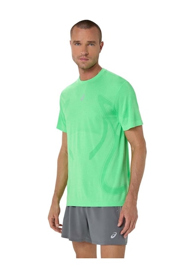 Asics Road Seamless Erkek Yeşil Koşu T-shirt 2011d355-301 Yeşil