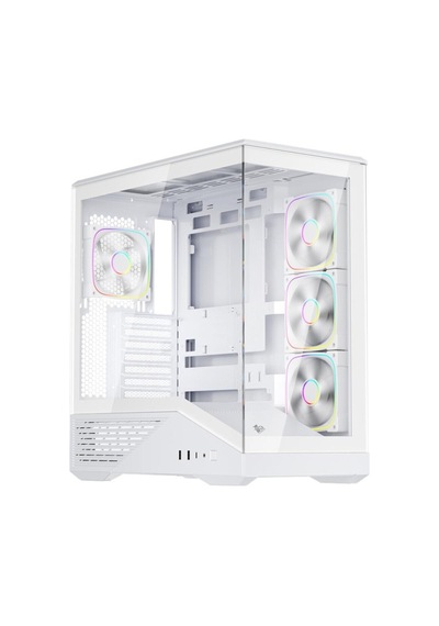 Gm7 Btf Beyaz 750w 80+ Bronze Argb 4x12cm Fan Temperli Cam Usb 3.0 Type-c Atx Kasa