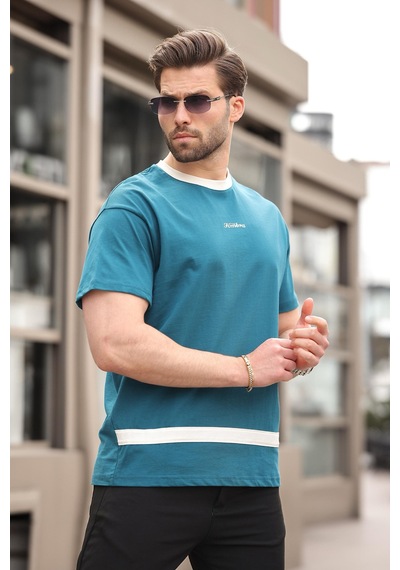 Madmext Petrol Mavisi Baskılı %100 Pamuklu Erkek T-shirt E7135 Petrol Mavisi Madmext Petrol Mavisi Baskılı %100 Pamuklu Erkek T-shirt E7135 Petrol Mavisi