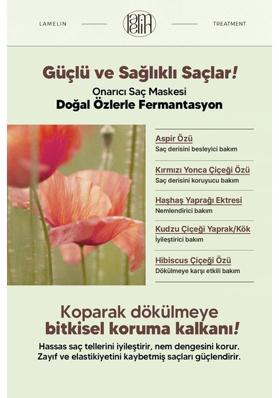 Lamelin Collagen İçeren Onarıcı Saç Bakım Maskesi Lamelin Bio Solution Salon Treatment 500 ml