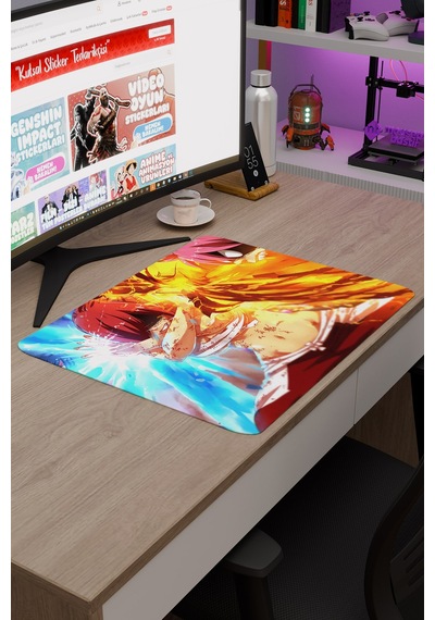 Fairy Tail Anime V3 - 48x40 Xl Gaming Kauçuk Kaymaz Taban Mouse Pad Fare Altlığı