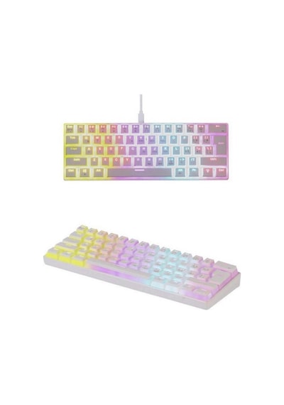 Tk-04 Mekanik Klavye Rgb Işıklı Kablolu Q Klavye 12 Işık Modu Blue Switch Oyuncu Klavyesi