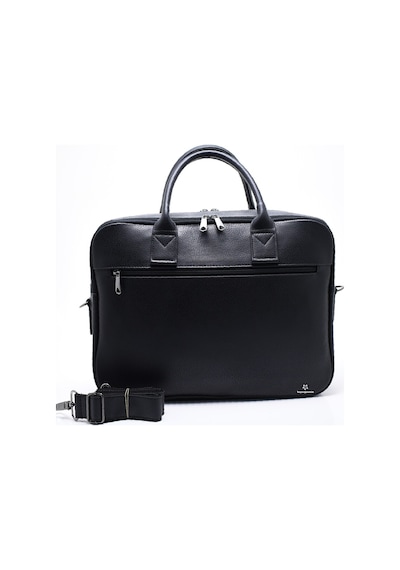 Siyah Gövde Gri Kapak Unisex Laptop & Evrak Çantası Siyah 2
