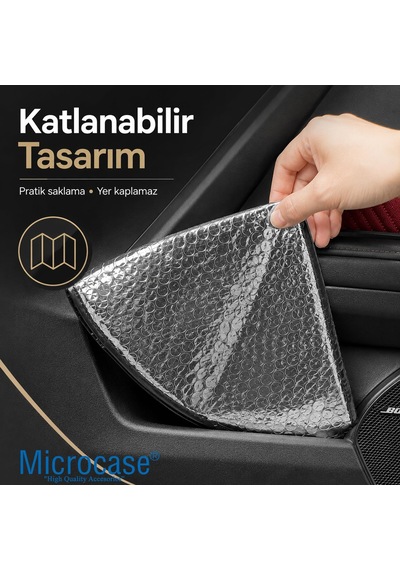 Tr Araç Direksiyonu Güneş Ve Isı Uv Koruma Kılıfı Katlanabilir Reflektif Tasarım 2 Adet Al5674