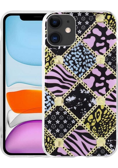 Apple Uyumlu iPhone 11 Kılıf Desenli Sert Zore Elnov Kapak