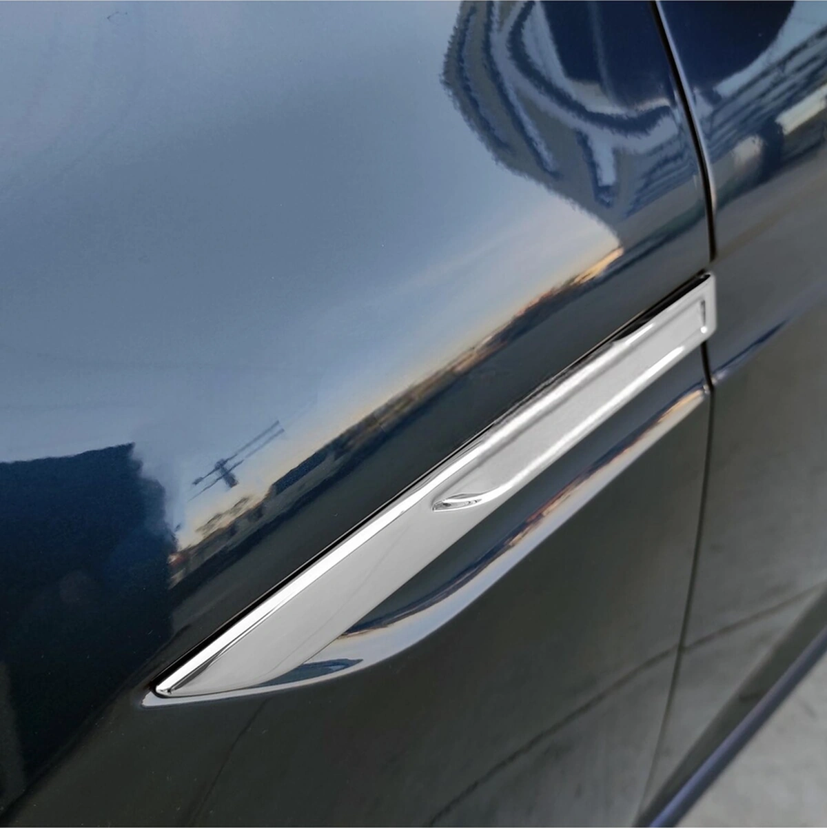 Ueskrom Renault Megane 4 Uyumlu Krom Çamurluk Sinyal Çıtası 2 Prç. 2020 Üzeri